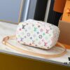 693060d9f09edb6de4c50638 Upgraded Original M13747 M44495 M42265 M44936 M42263 LV Takashi Murakami Nice Mini Nano Pouch with Monogram Print in 33 Vibrant Colors, 2025 LV x Takashi Murakami Collaboration White Tricolor and Black Tricolor Twelve-Section Series, Popular Worldwide Among Celebrities