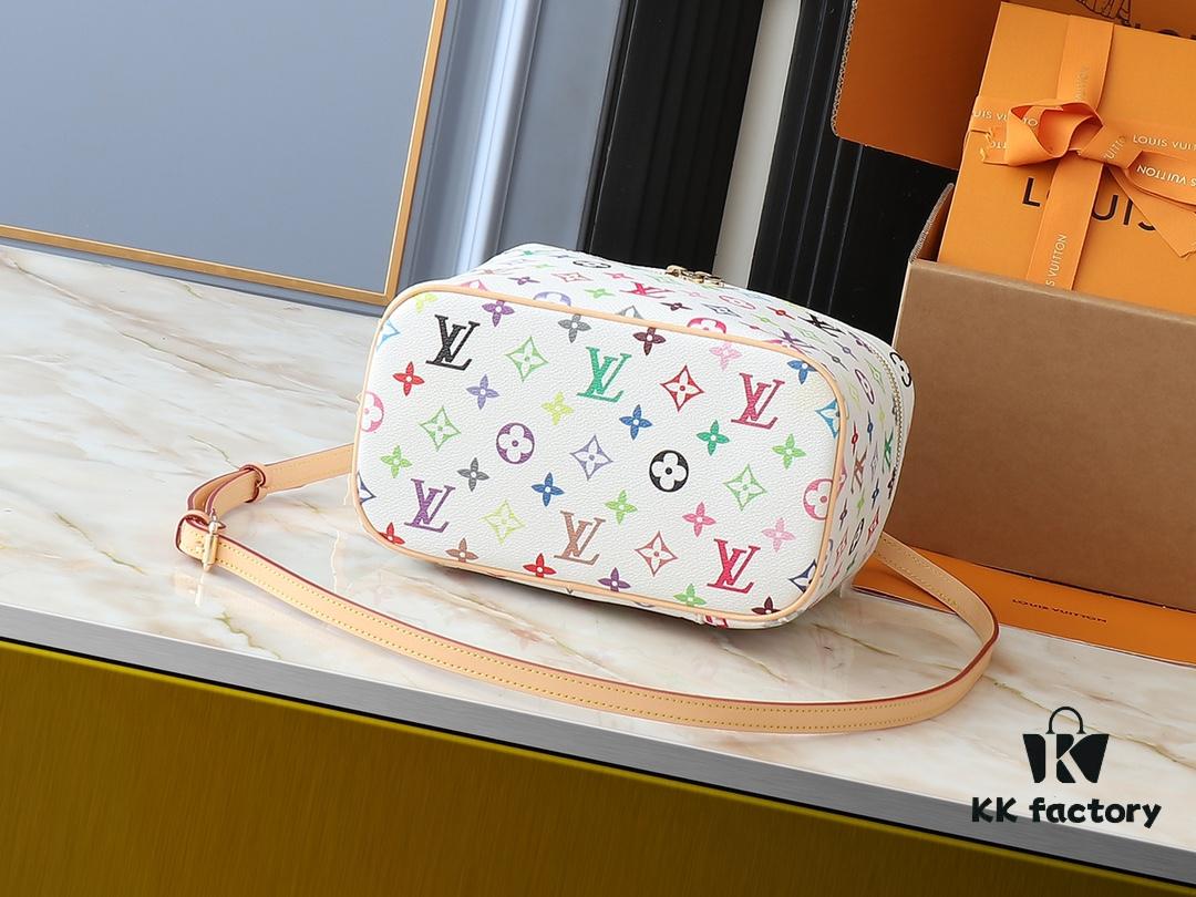 693060d9f09edb6de4c50638 Upgraded Original M13747 M44495 M42265 M44936 M42263 LV Takashi Murakami Nice Mini Nano Pouch with Monogram Print in 33 Vibrant Colors, 2025 LV x Takashi Murakami Collaboration White Tricolor and Black Tricolor Twelve-Section Series, Popular Worldwide Among Celebrities