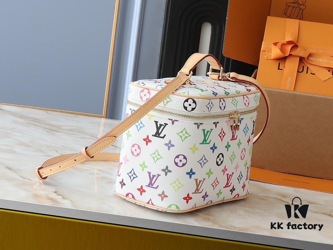 693060d9f09edb6de4c50639 Upgraded Original M13747 M44495 M42265 M44936 M42263 LV Takashi Murakami Nice Mini Nano Pouch with Monogram Print in 33 Vibrant Colors, 2025 LV x Takashi Murakami Collaboration White Tricolor and Black Tricolor Twelve-Section Series, Popular Worldwide Among Celebrities