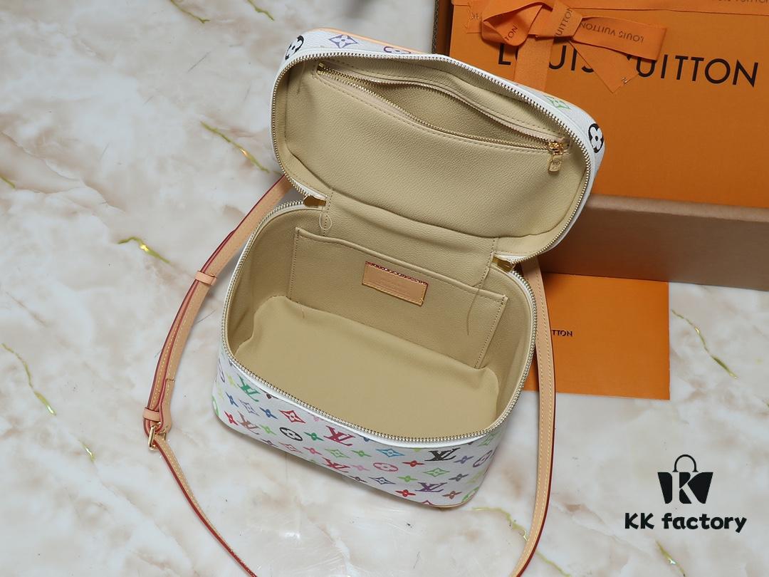 693060dbf09edb6de4c5063c Upgraded Original M13747 M44495 M42265 M44936 M42263 LV Takashi Murakami Nice Mini Nano Pouch with Monogram Print in 33 Vibrant Colors, 2025 LV x Takashi Murakami Collaboration White Tricolor and Black Tricolor Twelve-Section Series, Popular Worldwide Among Celebrities