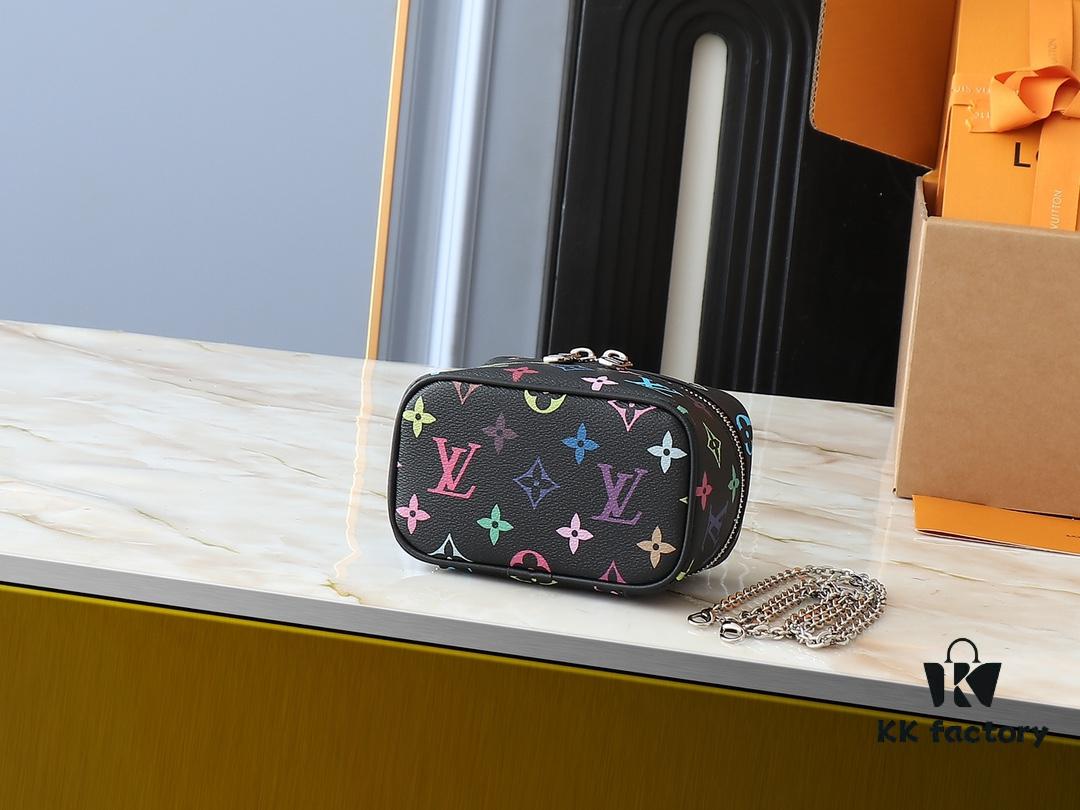 693060dcf09edb6de4c50641 Upgraded Original M13747 M44495 M42265 M44936 M42263 LV Takashi Murakami Nice Mini Nano Cosmetic Pouch Featuring Monogram Print in 33 Vibrant Colors, 2025 LV x Takashi Murakami Collaboration White Tricolor and Black Tricolor Twelve-Section Series, Globally Popular Among Celebrities