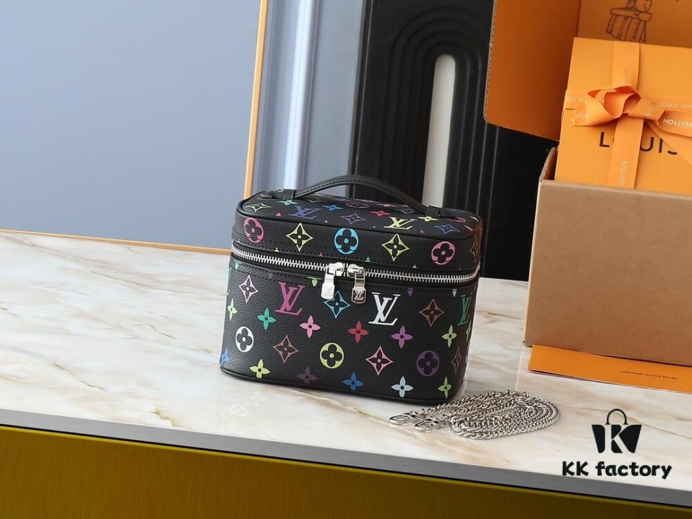 Takashi Murakami x LV Nice Mini Nano Pouch in Monogram Multicolor