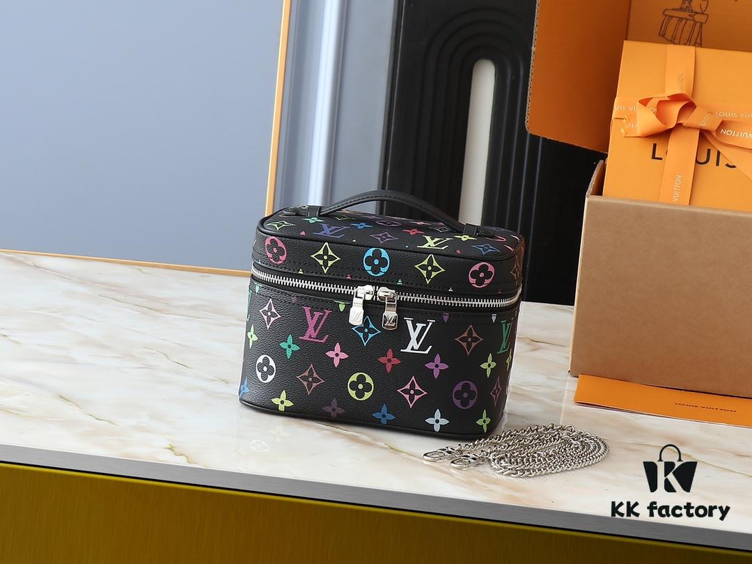 Takashi Murakami x LV Nice Mini Nano Pouch in Monogram Multicolor