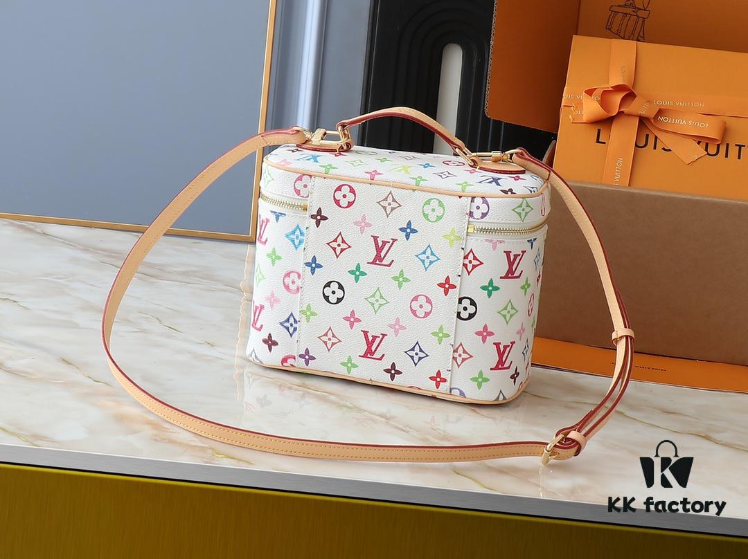 693060e2f09edb6de4c5064d Upgraded Original M13747 M44495 M42265 M44936 M42263 LV Takashi Murakami Nice Mini Nano Pouch with Monogram Print in 33 Vibrant Colors, 2025 LV x Takashi Murakami Collaboration White Tricolor and Black Tricolor Twelve-Section Series, Popular Worldwide Among Celebrities