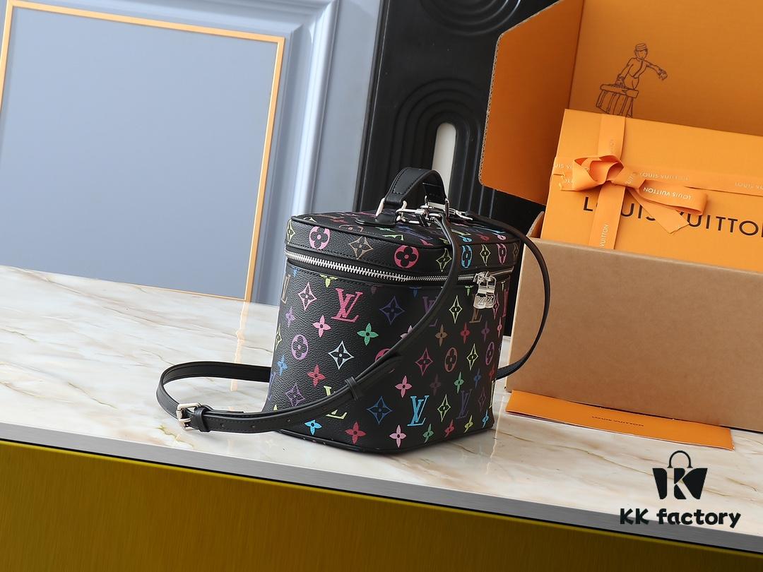 693060e3f09edb6de4c5064e Upgraded Original M13747 M44495 M42265 M44936 M42263 LV Takashi Murakami Nice Mini Nano Pouch with Monogram Print in 33 Vibrant Colors, 2025 LV x Takashi Murakami Collaboration White Tricolor and Black Tricolor Twelve-Section Series, Popular Worldwide Among Celebrities