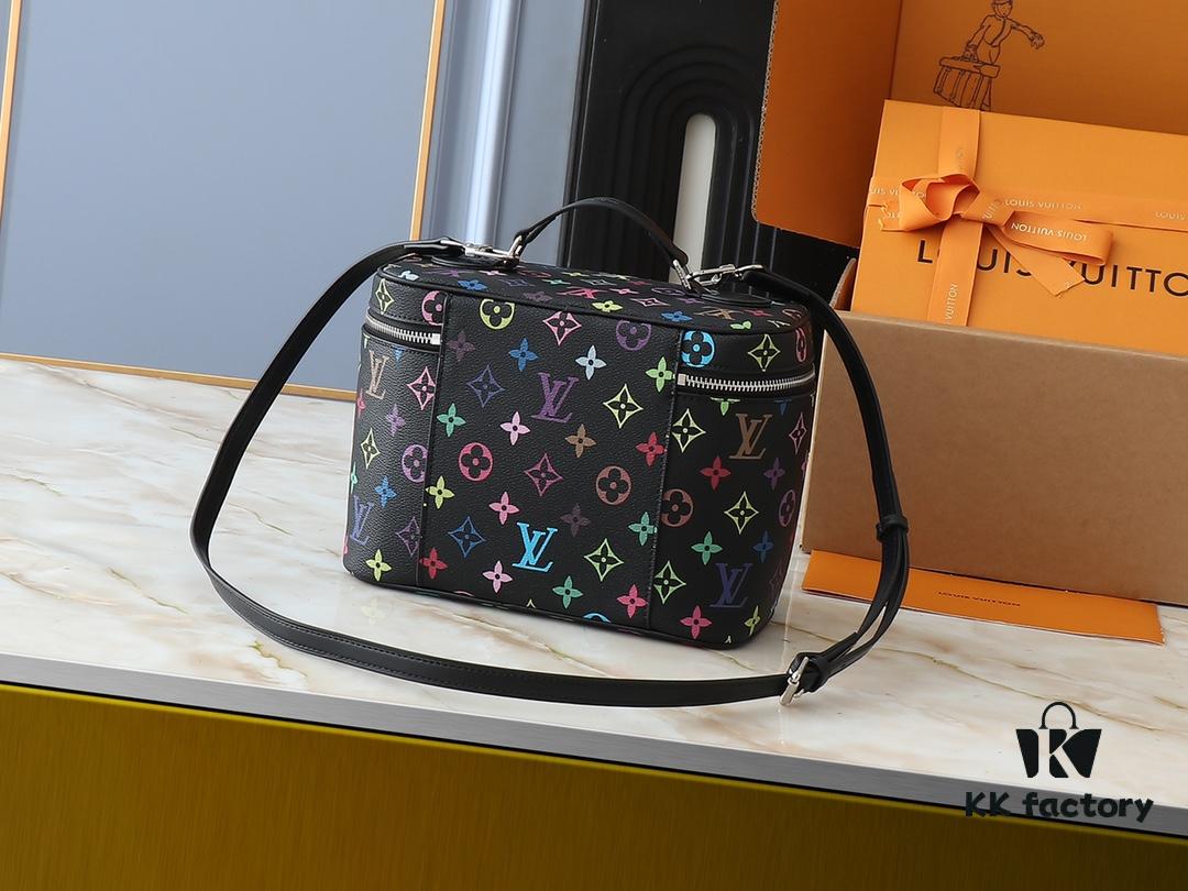 693060e3f09edb6de4c50651 Upgraded Original M13747 M44495 M42265 M44936 M42263 LV Takashi Murakami Nice Mini Nano Pouch with Monogram Print in 33 Vibrant Colors, 2025 LV x Takashi Murakami Collaboration White Tricolor and Black Tricolor Twelve-Section Series, Popular Worldwide Among Celebrities