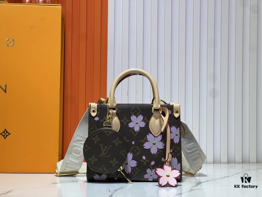 693060fbf09edb6de4c50688 M45659 M46373🔥Lv & Murakami 🐼 Cherry Blossom 🌸 OnTheGo Small Size New Version