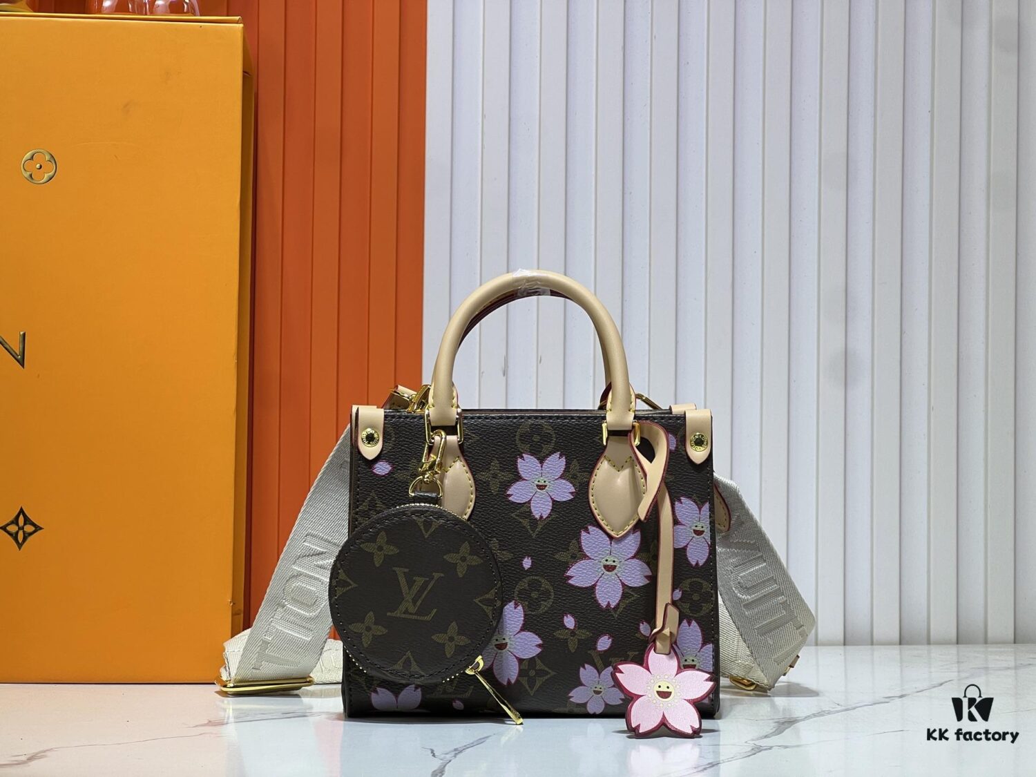 693060fbf09edb6de4c50688 M45659 M46373🔥Lv & Murakami 🐼 Cherry Blossom 🌸 OnTheGo Small Size New Version