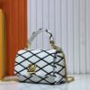 69306115f09edb6de4c506b9 M23689 M22891 Nicolas Ghesquière infuses the GO-14 Medium Handbag with innovative craftsmanship, featuring quilted lambskin meticulously treated to achieve a baked finish, showcasing bold avant-garde style. The LV Twist lock highlights the brand's elegance, while the top handle and adjustable chain strap are both detachable, offering versatile carrying options. Dimensions: 23X16X10