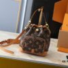 69306119f09edb6de4c506c1 Noe Cargo Mini Upgrade Original Version M14199 M14017 – Compact Bucket Bag in Shiny Calfskin with Nylon-Like Sheen