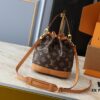 6930611bf09edb6de4c506c8 Noe Cargo Mini Upgrade Original Version M14199 M14017 – Compact Bucket Bag in Shiny Calfskin with Nylon-Like Sheen