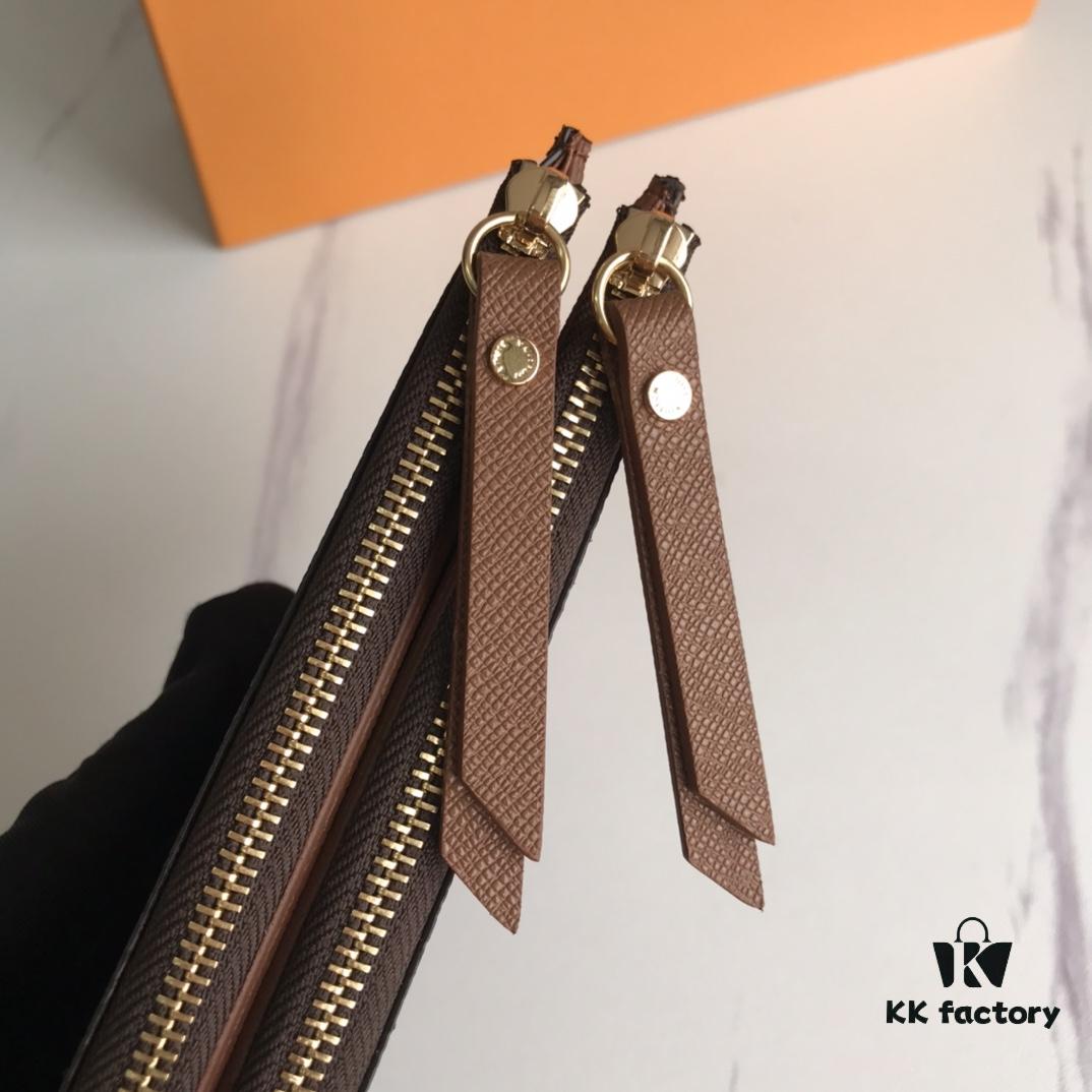 69306129f09edb6de4c506e5 LV61269 Brand - Size: 21*9*2 - Stylish Adele Wallet in Classic Monogram Canvas with Colorful Leather Lining
