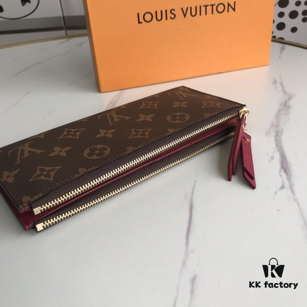 LV61269 Brand Adele Wallet in Monogram Canvas with Colorful Leather Lining
