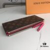 6930613af09edb6de4c5070d LV61269 Brand Adele Wallet in Monogram Canvas with Colorful Leather Lining