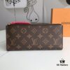 6930613af09edb6de4c5070e LV61269 Brand Adele Wallet in Monogram Canvas with Colorful Leather Lining