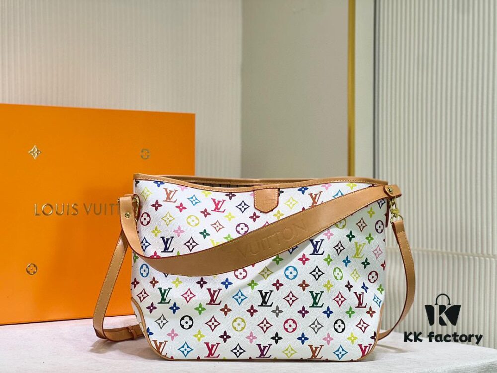 69306152f09edb6de4c50740 Upgraded Quality Exclusive Large White Color LV Vintage Tote Bag M44945, Recently Very Popular Online Sensation, Early Spring Newest Style, Small All-Match LV Upgraded Shopping Tote