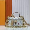 69306162f09edb6de4c50767 Murakami Takashi White Tricolor Upgrade Original Version M47125 M42264 Vanity Chain Pouch