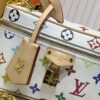 69306166f09edb6de4c5076d Murakami Takashi White Tricolor Upgrade Original Version M47125 M42264 Vanity Chain Pouch