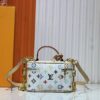 69306168f09edb6de4c50772 Murakami Takashi White Tricolor Upgrade Original Version M47125 M42264 Vanity Chain Pouch