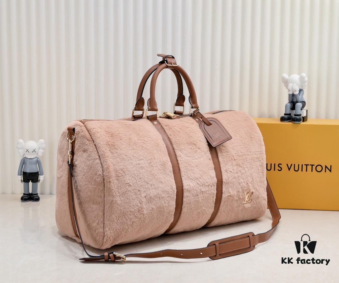 69306184f09edb6de4c507a4 Exclusive Real Shot - Upgraded Version ‼️ M23108 Puffy Shearling Keepall Bandoulière 50