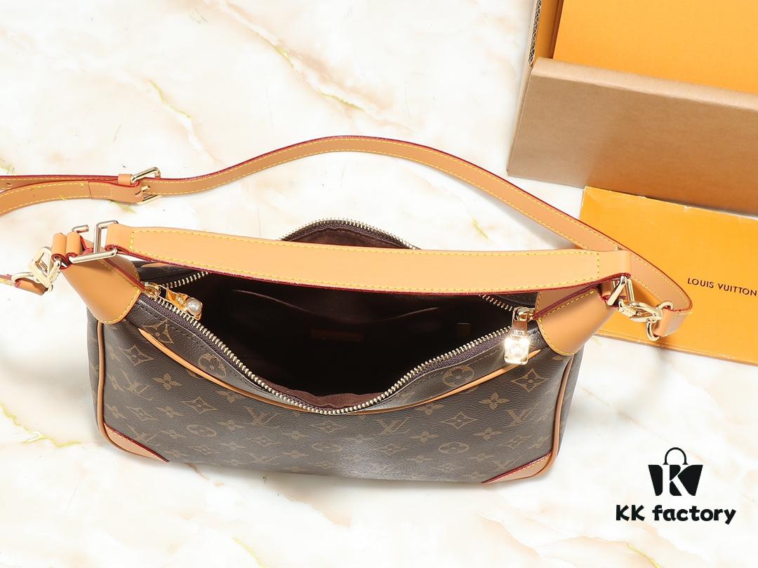 693061a2f09edb6de4c507e3 Upgraded Original M14196 Monogram Unisex Soft Leather Horn Hobo Bag – LV Horn Collection 2025 Early Spring Series