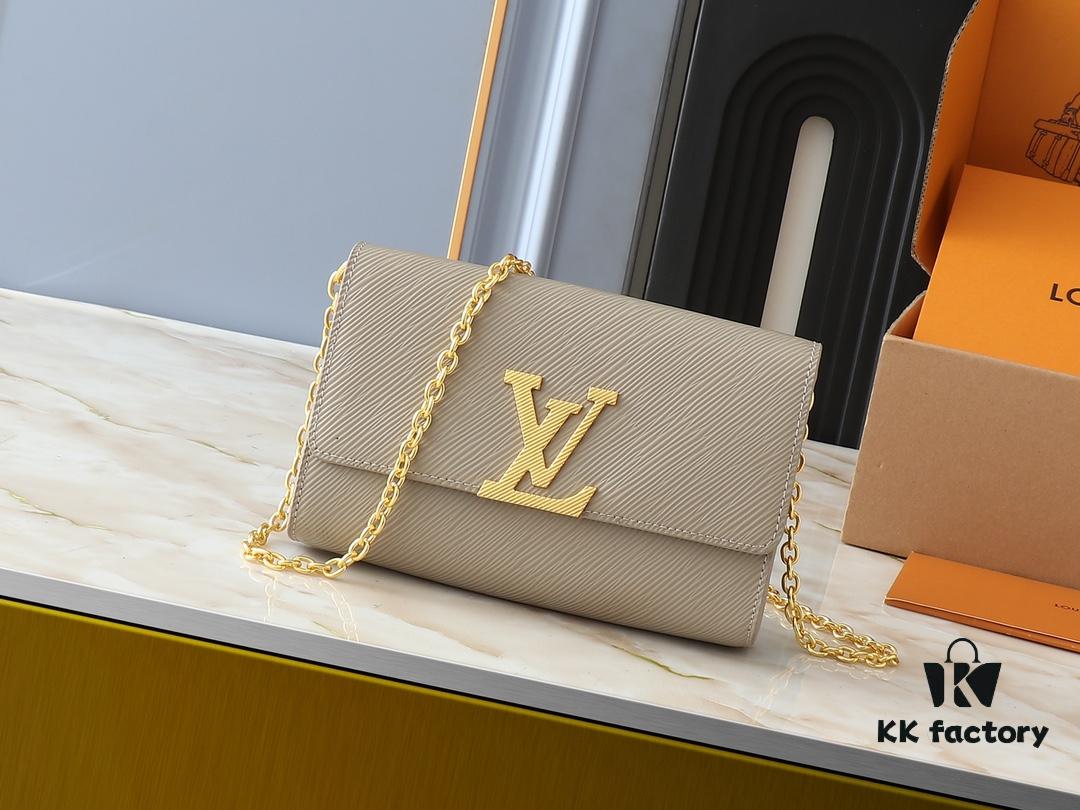 693061a2f09edb6de4c507e5 Upgraded Original M23756 Black, M12788 Black, M12789 Khaki Pochette Louise Chain Bag