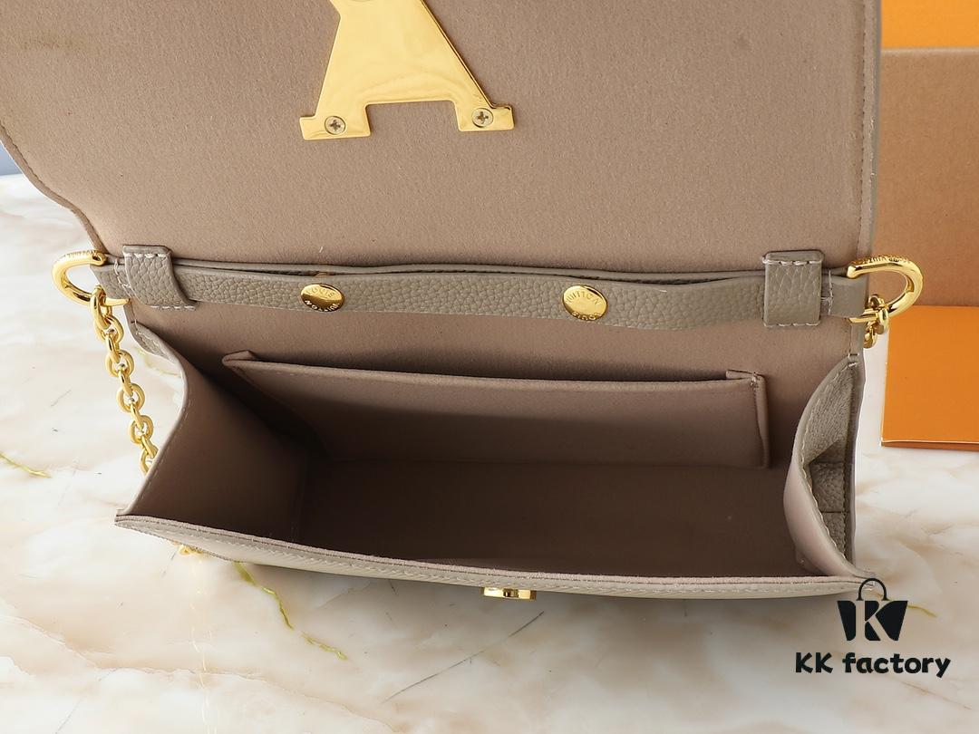693061a4f09edb6de4c507eb Upgraded Original M23756 Black, M12788 Black, M12789 Khaki Pochette Louise Chain Bag