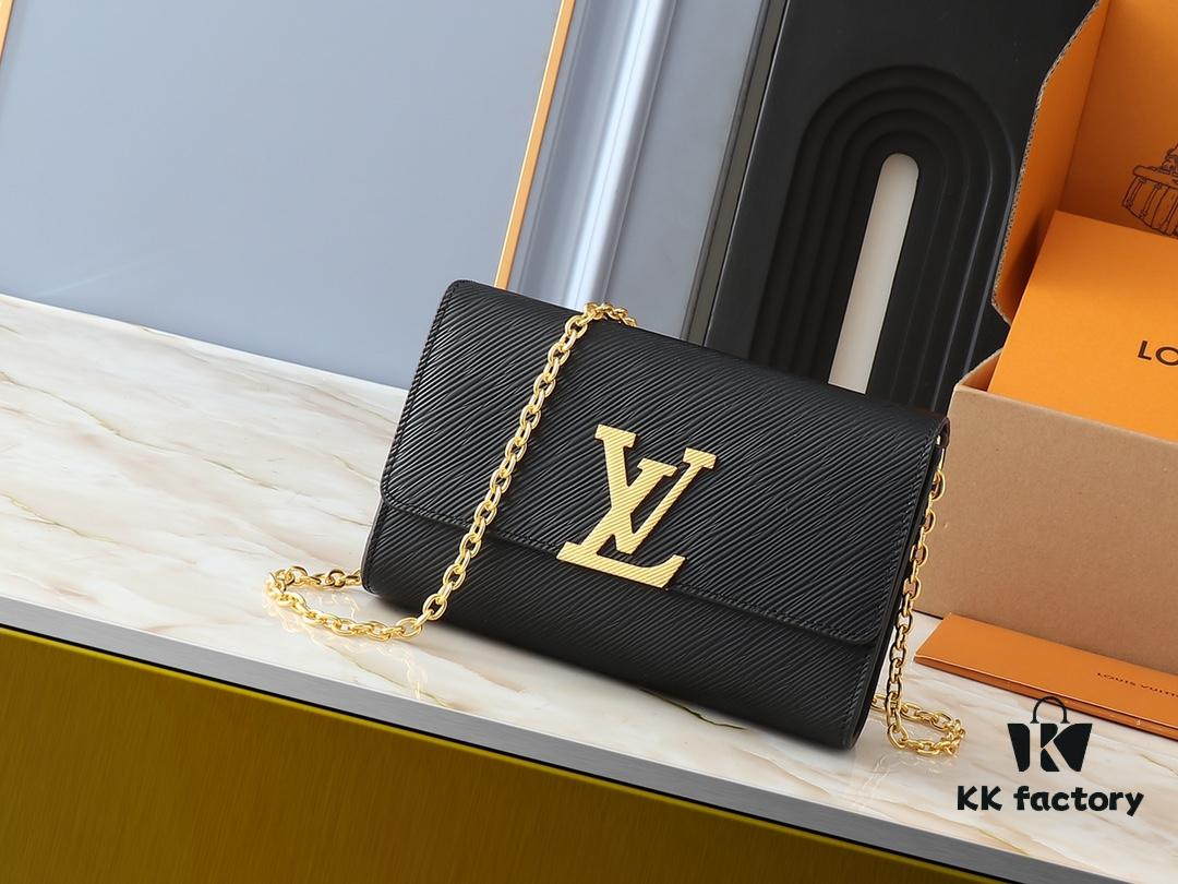 693061a6f09edb6de4c507ef Upgraded Original M23756 Black, M12788 Black, M12789 Khaki Pochette Louise Chain Bag