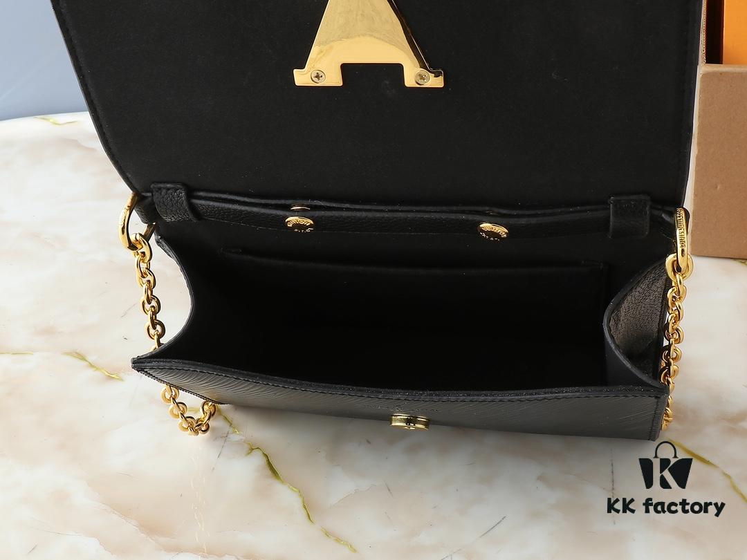 693061a9f09edb6de4c507f5 Upgraded Original M23756 Black, M12788 Black, M12789 Khaki Pochette Louise Chain Bag