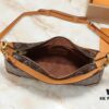 693061adf09edb6de4c507fe Upgraded Original M14196 Monogram Unisex 2025 Early Spring Soft Leather Series Horn Hobo Bag