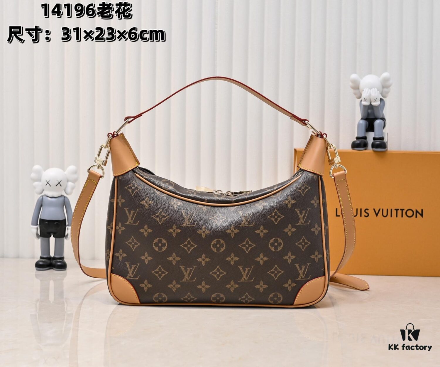 693061aef09edb6de4c50801 Upgraded Original M14196 Monogram Unisex 2025 Early Spring Soft Leather Series Horn Hobo Bag