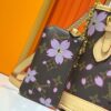 693061b3f09edb6de4c5080c M81489 Lv Longshang Village Cherry Blossom Upgrade Nano Bucket Bag from Match Collection