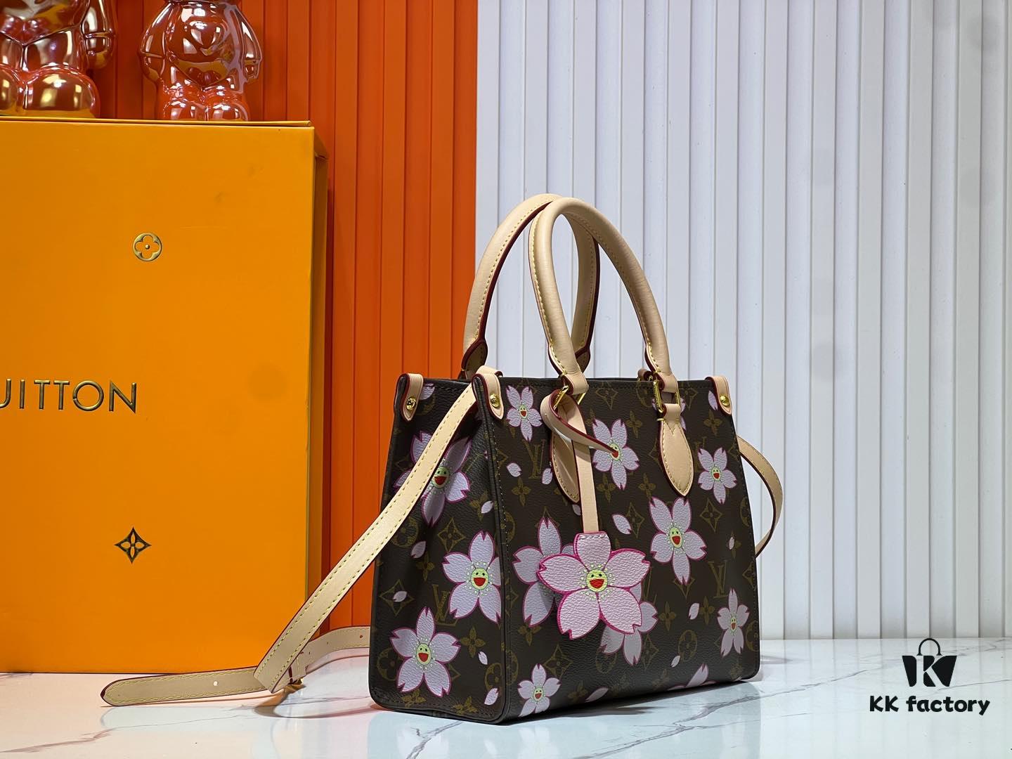 693061b6f09edb6de4c50810 M45659 M13668!🔥Lv & Murakami Panda Cherry Blossom 🌸 OnTheGo Small Model New Version