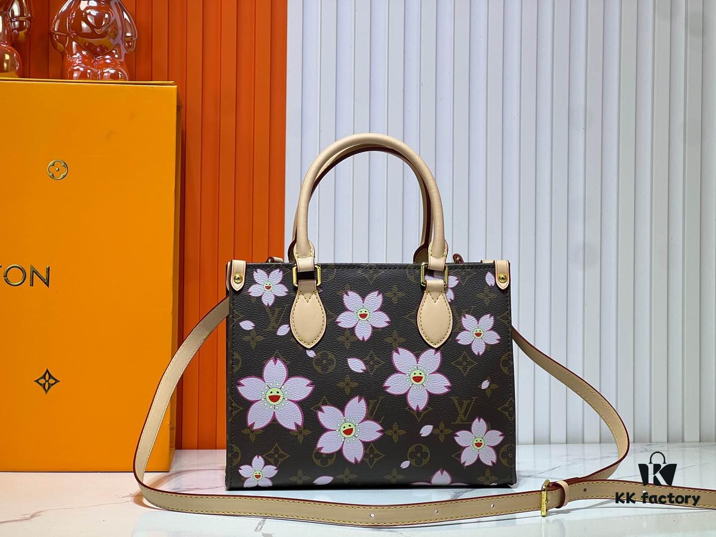 693061b6f09edb6de4c50814 M45659 M13668!🔥Lv & Murakami Panda Cherry Blossom 🌸 OnTheGo Small Model New Version