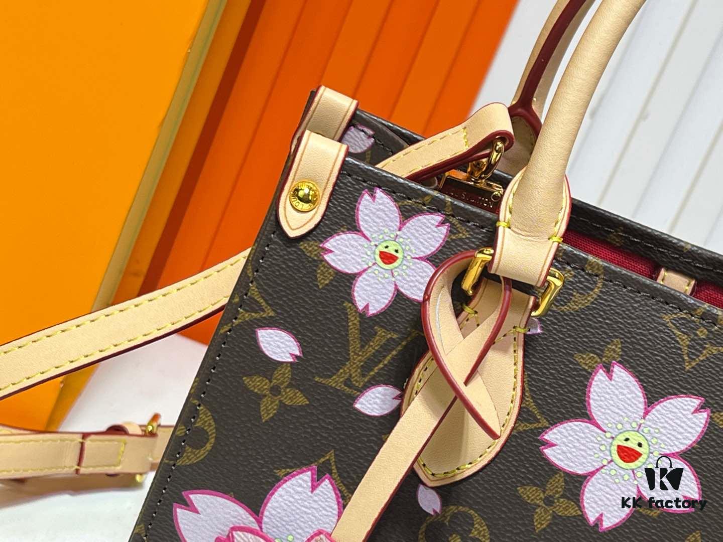 693061b7f09edb6de4c50815 M45659 M13668!🔥Lv & Murakami Panda Cherry Blossom 🌸 OnTheGo Small Model New Version
