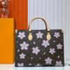 693061bbf09edb6de4c5081d M45039 M13668!🔥Lv & Murakami Cherry Blossom 🌸 OnTheGo New Version Legendary ONTHEGO Tote Bag
