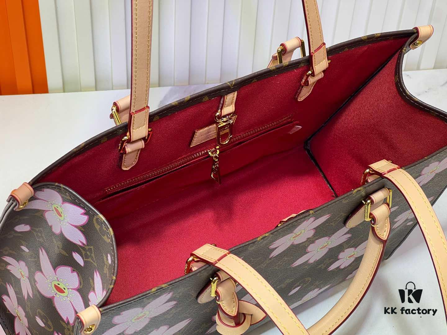 693061bdf09edb6de4c50823 M45039 M13668!🔥Lv & Murakami Cherry Blossom 🌸 OnTheGo New Version Legendary ONTHEGO Tote Bag