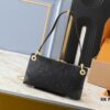 693061d3f09edb6de4c50858 Upgrade Original 🔥Chain Strap🔥 M12174 Pochette Sèvres from LV Ski Collection in 'Shiny' Gun-Metallic Tone