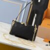 693061d5f09edb6de4c5085b Upgrade Original 🔥Chain Strap🔥 M12174 Pochette Sèvres from LV Ski Collection in 'Shiny' Gun-Metallic Tone