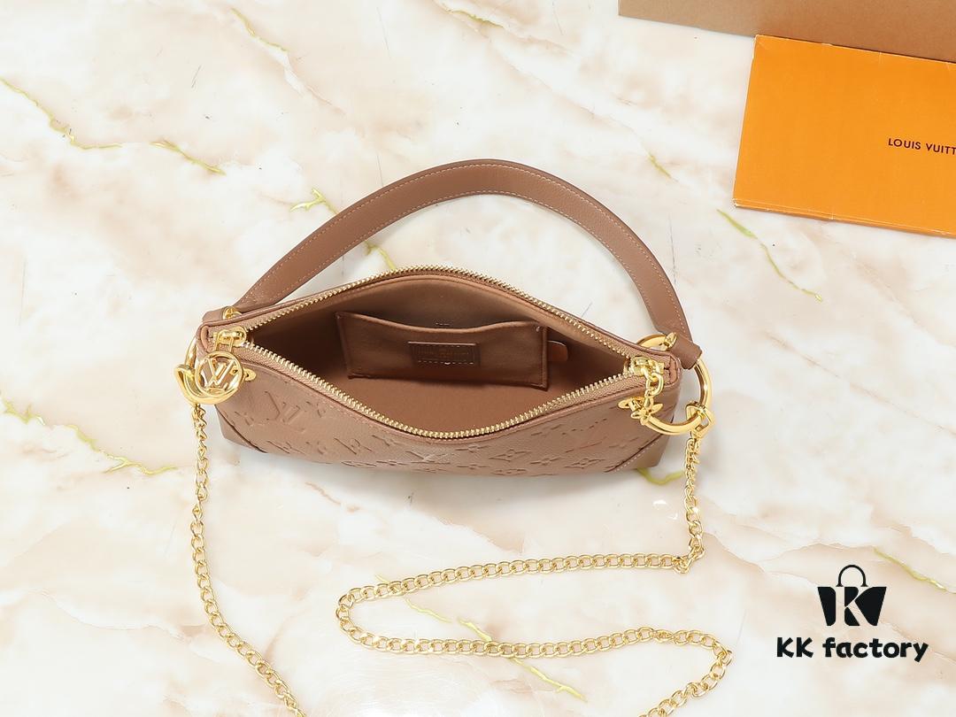 693061e1f09edb6de4c5087b Upgraded Original 🔥Chain Strap🔥 M12174 Pochette Sèvres from LV Ski Collection, Ready to Shine in 'Glittering' Gun-Metallic Tone