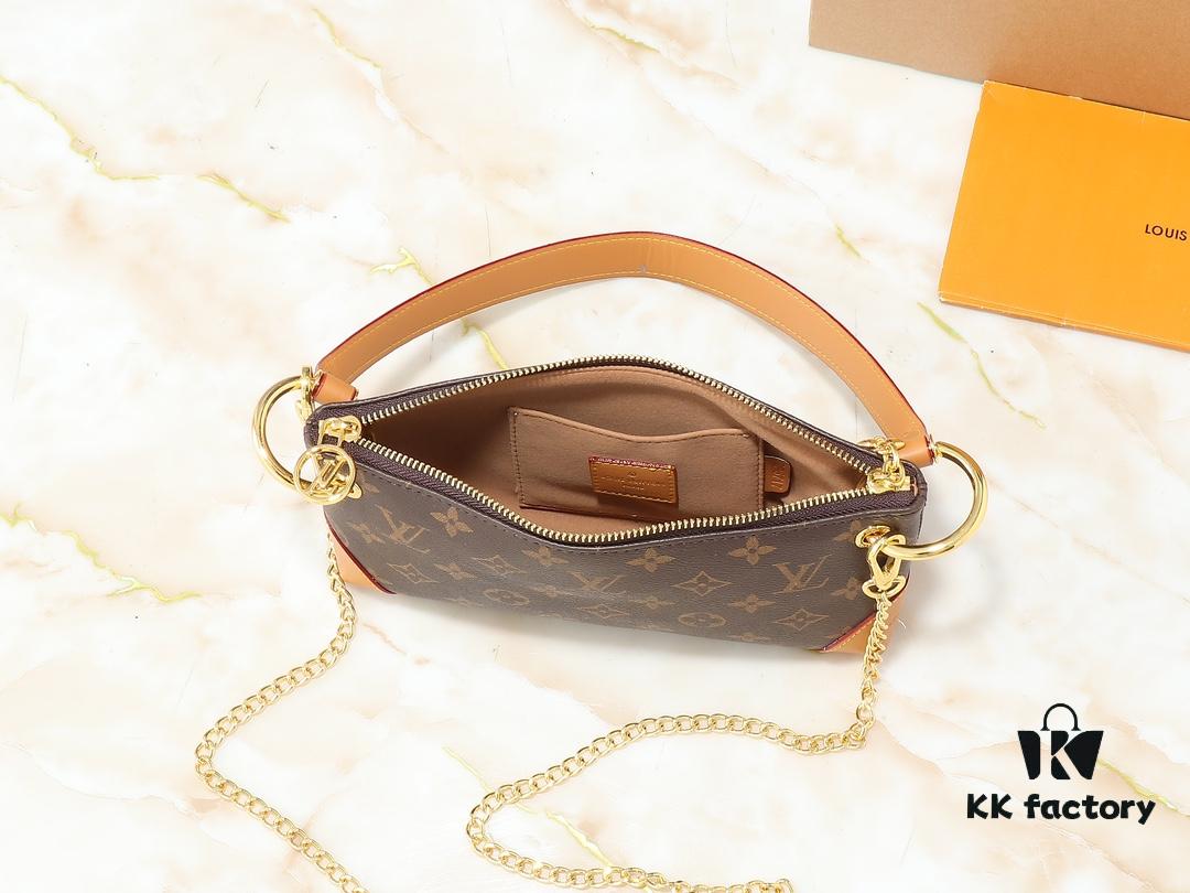 693061e6f09edb6de4c5088a Upgraded Original 🔥Chain Strap🔥 M12174 Pochette Sèvres from LV Ski Collection, Ready to Shine in 'Glittering' Gunmetal Tone
