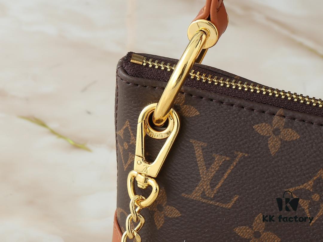 693061e8f09edb6de4c5088c Upgrade Original 🔥Chain Strap🔥 M12174 Pochette Sèvres from LV Ski Collection, Ready to Shine in 'Glittering' Gunmetal Tone