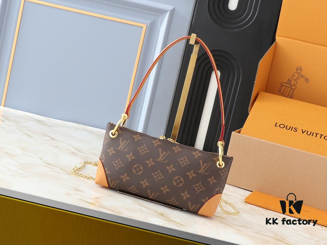 693061e9f09edb6de4c5088e Upgraded Original 🔥Chain Strap🔥 M12174 Pochette Sèvres from LV Ski Collection, Ready to Shine in 'Glittering' Gunmetal Tone
