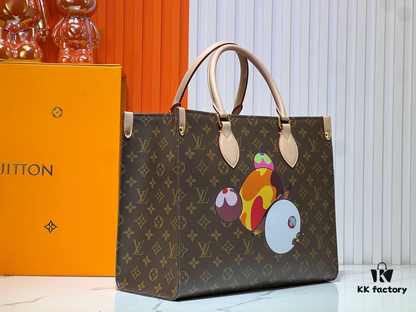 6930622af09edb6de4c5092c M45039 M13668!🔥Lv & Murakami 🐼 Panda Print OnTheGo New Version Legendary ONTHEGO Tote Bag