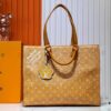 M12683 This Sac Plat 24H Handbag is crafted from vibrant Monogram Heritage canvas, reinterpreting the original Damier canvas's Marque L Vuitton Déposée signature. Embossed LV-letter detailing adorns the trim in a dog paw motif, while dual top handles offer versatile carrying options as hand-held or shoulder carry. Dimensions: 41x33x14cm