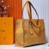 M12683 This Sac Plat 24H Handbag is crafted from vibrant Monogram Heritage canvas, reinterpreting the original Damier canvas's Marque L Vuitton Déposée signature. Embossed LV-letter detailing adorns the trim in a dog paw motif, while dual top handles offer versatile carrying options as hand-held or shoulder carry. Dimensions: 41x33x14cm