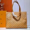 M12683 This Sac Plat 24H Handbag is crafted from vibrant Monogram Heritage canvas, reinterpreting the original Damier canvas's Marque L Vuitton Déposée signature. Embossed LV-letter detailing adorns the trim in a dog paw motif, while dual top handles offer versatile carrying options as hand-held or shoulder carry. Dimensions: 41x33x14cm