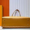 M12683 This Sac Plat 24H Handbag is crafted from vibrant Monogram Heritage canvas, reinterpreting the original Damier canvas's Marque L Vuitton Déposée signature. Embossed LV-letter detailing adorns the trim in a dog paw motif, while dual top handles offer versatile carrying options as hand-held or shoulder carry. Dimensions: 41x33x14cm