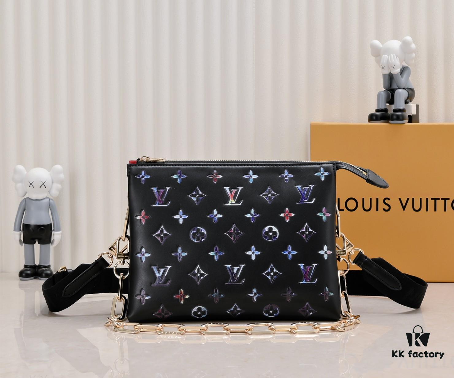 69306246f09edb6de4c50966 Exclusive Real Shot - Upgraded Version‼️ M21353 Printed 57790 This Model Coussin Small Bag Features Monogram Embossed Lambskin with Floral Pattern Ingeniously Integrated into the LV Letters and Monogram Flowers