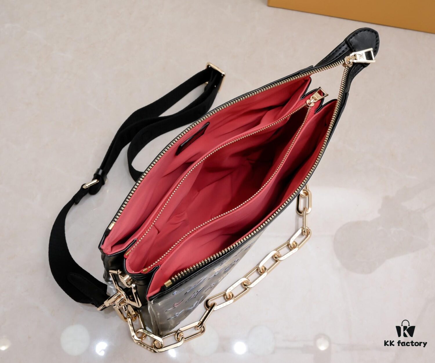 69306249f09edb6de4c5096c Exclusive Real Shot - Upgraded Version‼️ M21353 Printed 57790 This Model Coussin Small Bag Features Monogram Embossed Lambskin with Floral Pattern Ingeniously Integrated into the LV Letters and Monogram Flowers